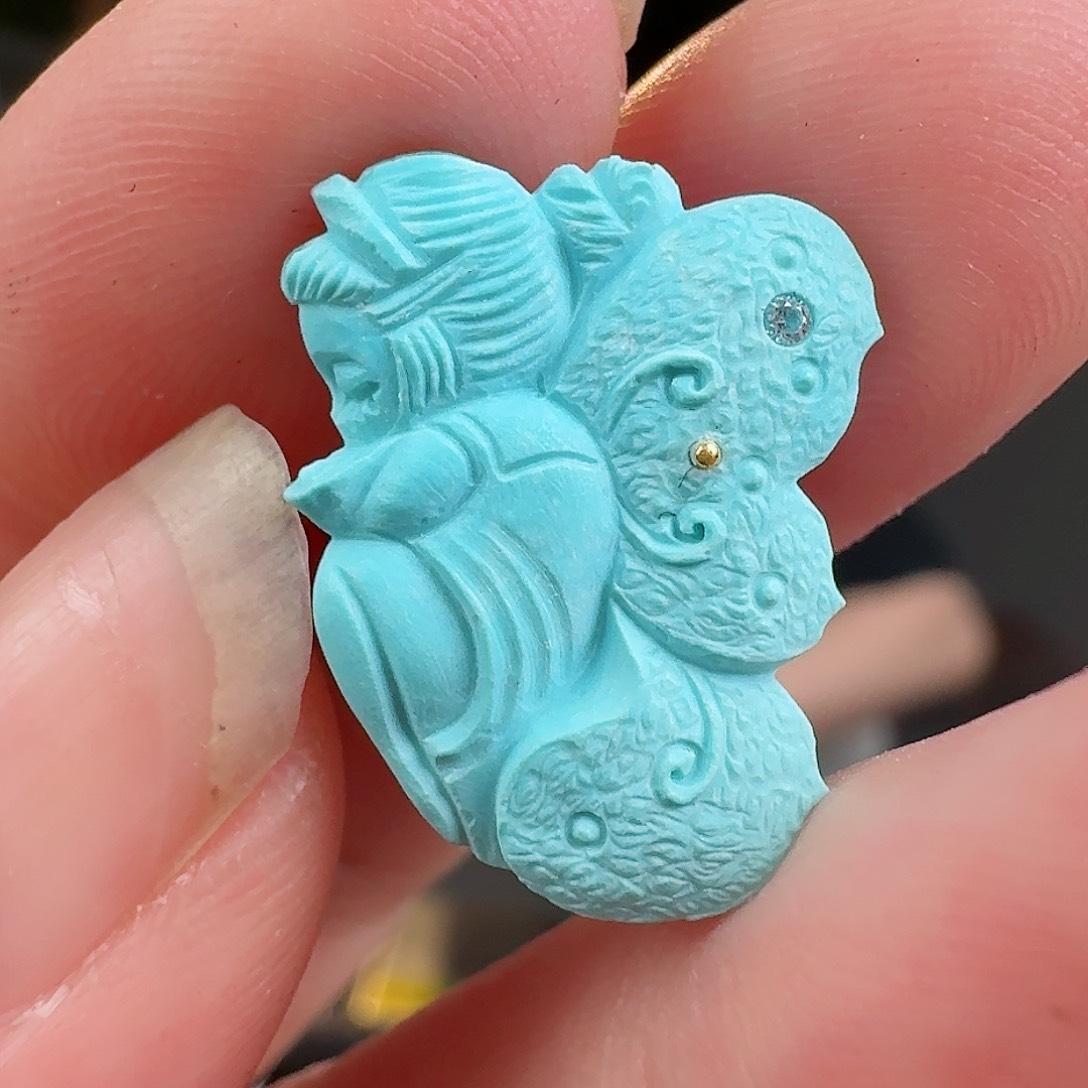 绿松石珠宝奇石未镶嵌