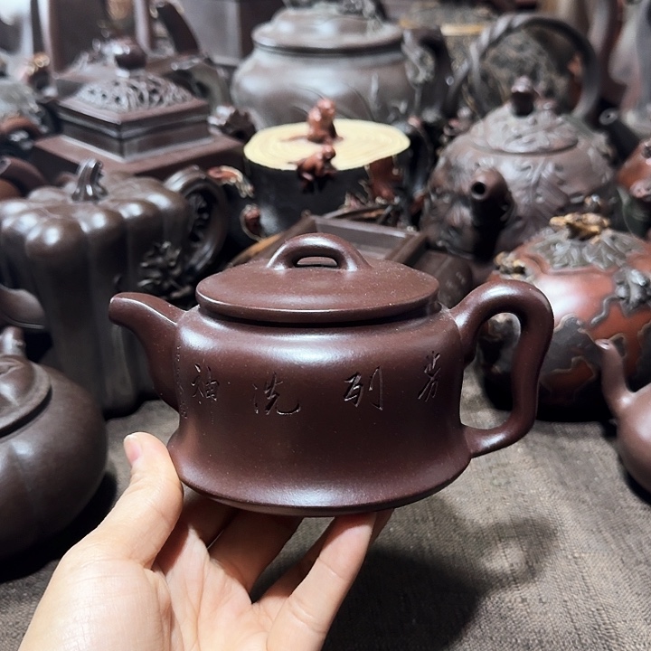 泥塑知**乐紫砂壶茶具壶