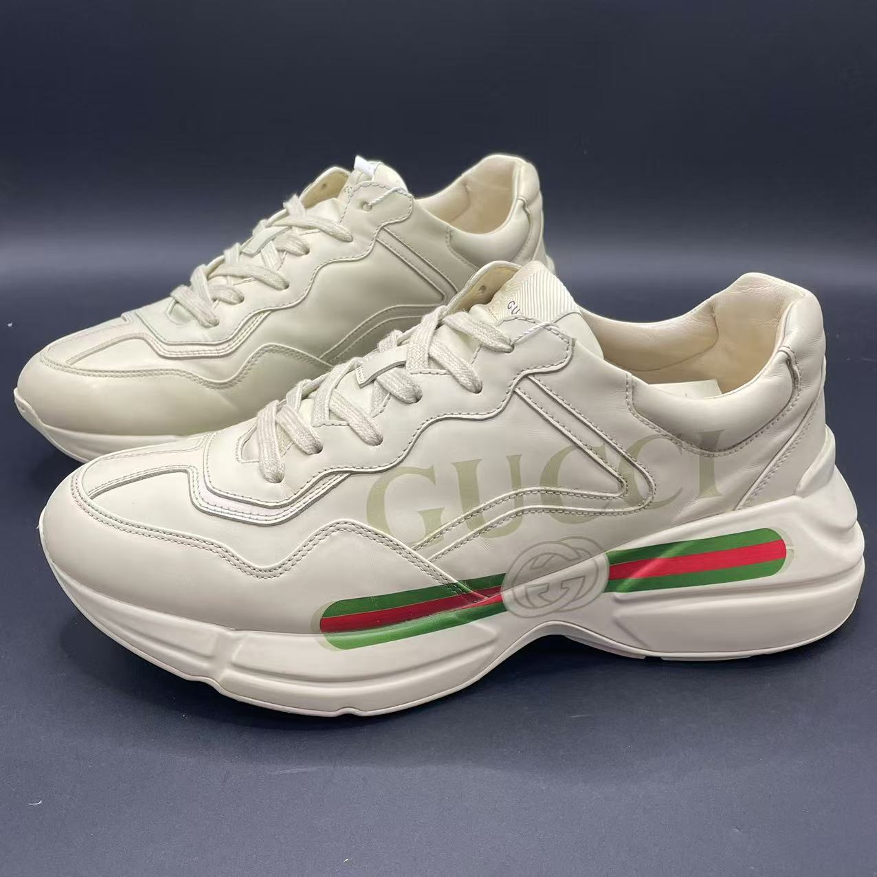 95新 GUCCI/古驰 【聚星折扣】男士时尚百搭腰带老爹鞋 多尺码