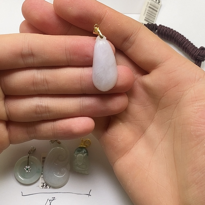 翡翠未镶嵌颈饰天然缅甸a货翡翠