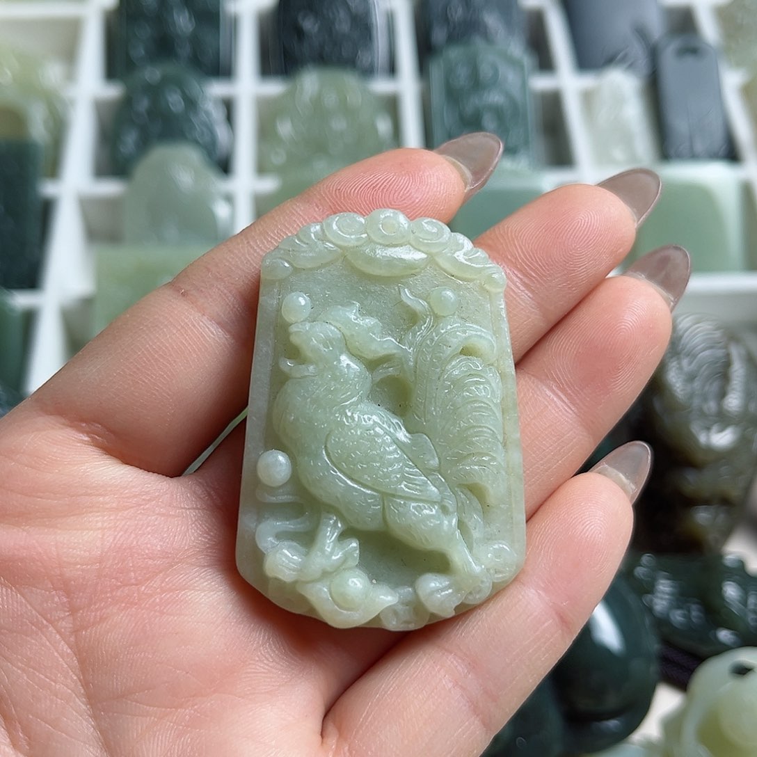 和田玉未镶嵌挂件