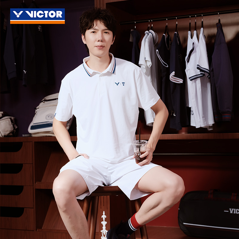 VICTOR/威克多俱乐部系列针织短袖速干透气POLO衫S-5504VBC