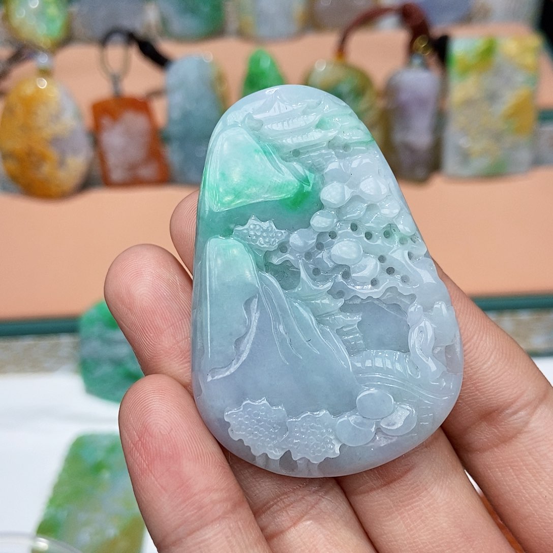 定制翡翠未镶嵌天然翡翠A货