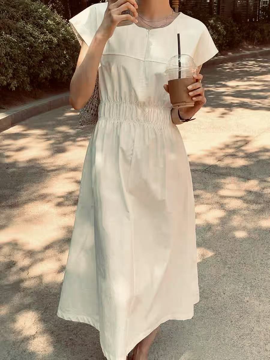 【杭州-意法】NN821-时尚女装设计感新款连衣裙法式收腰气质显瘦