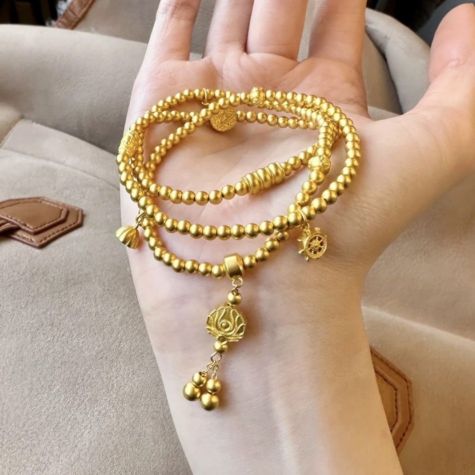 铜合金项链 美满莲连传承手链项链L003