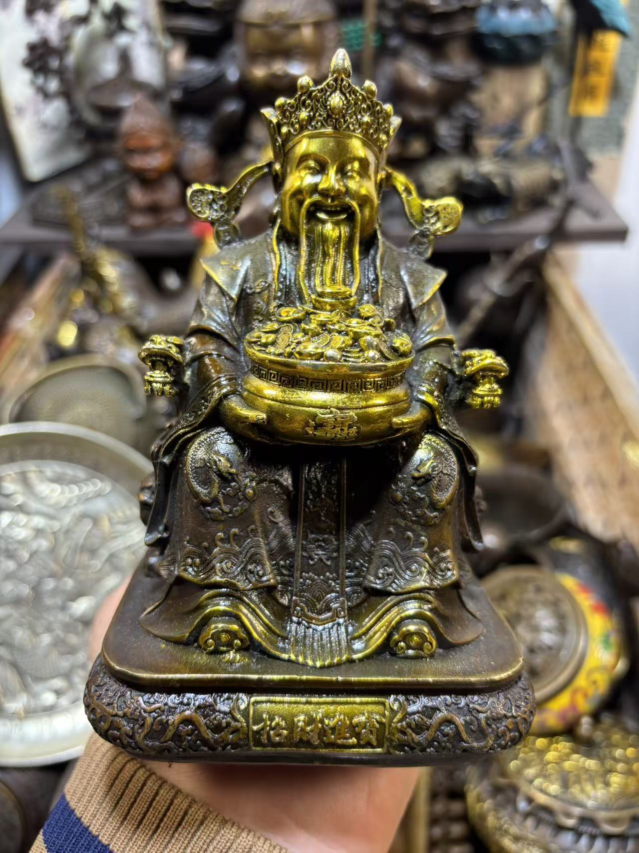 【闪购链接】坐龙椅财神铜器专属链接