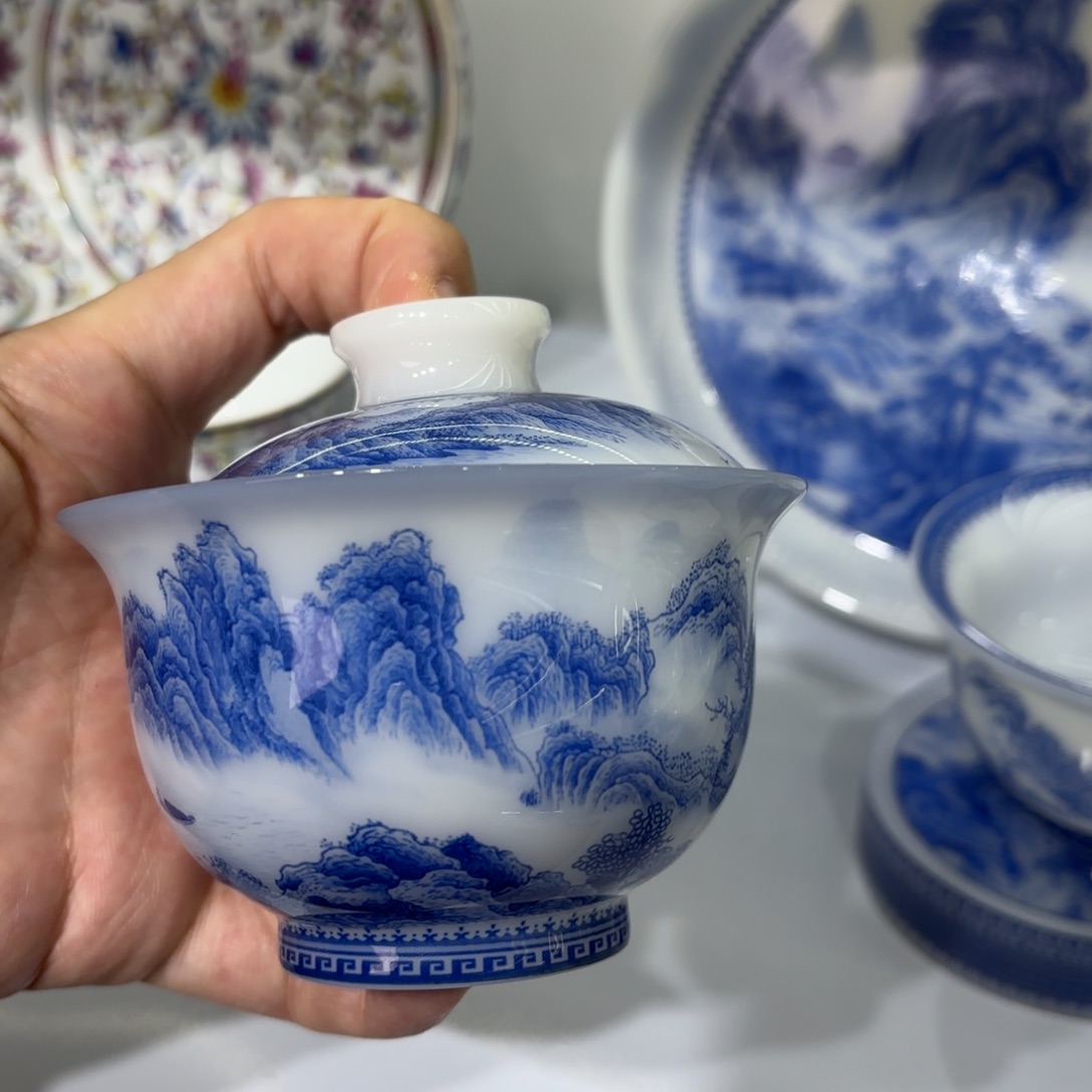 西***计景德镇陶瓷一件套