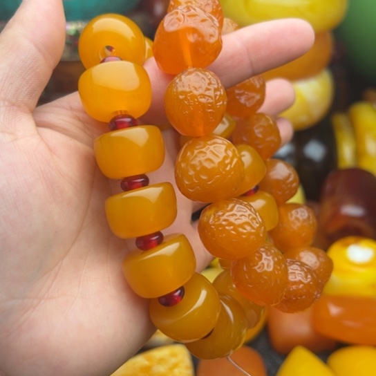 未镶嵌琥珀手串蜜蜡