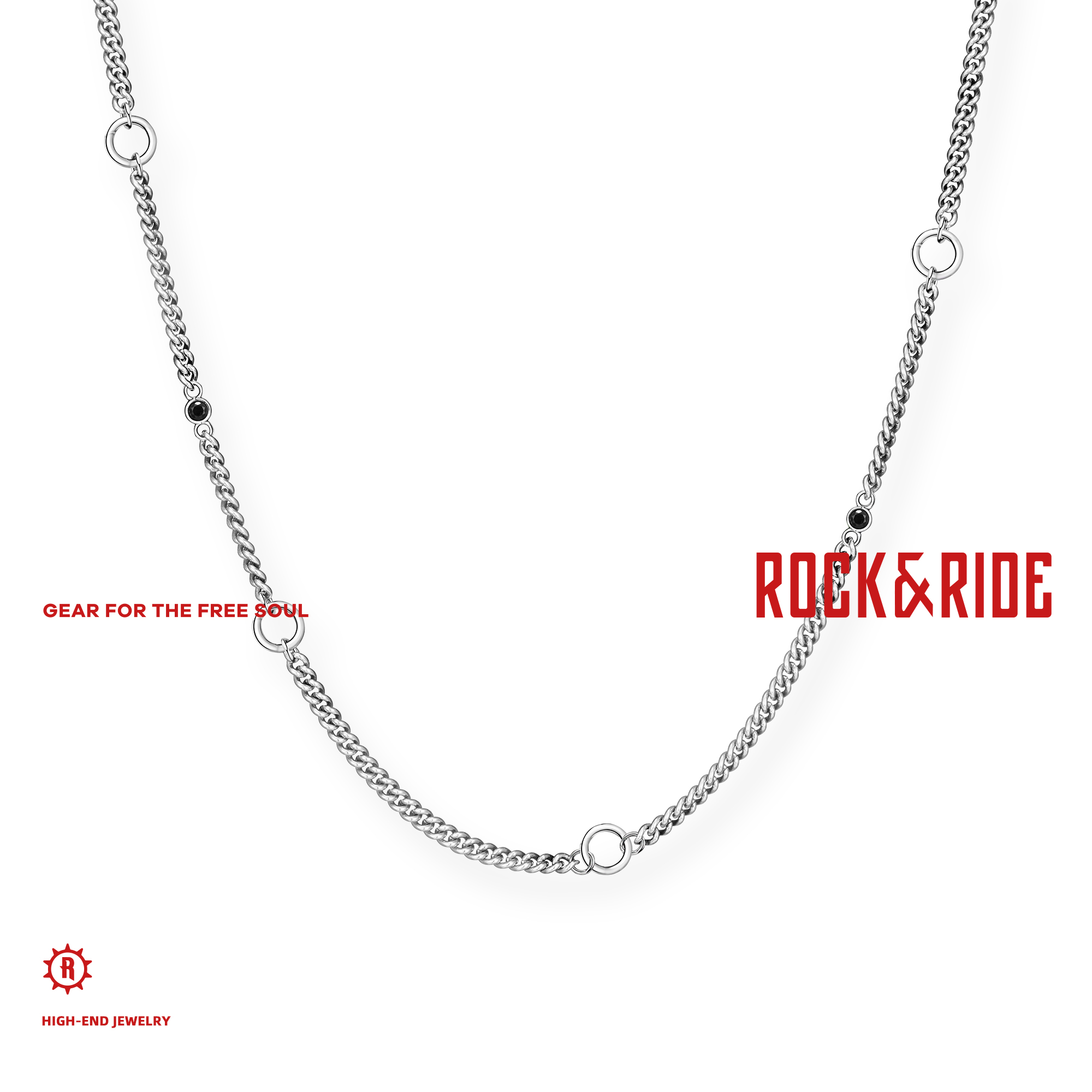 ROCK&RIDE 吊坠925银合成锆石 【新品上市】自由Lucky心念之光项链