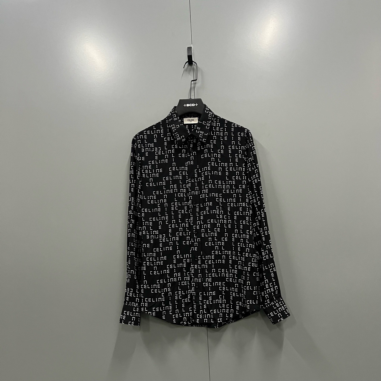 95新 Celine/思琳 (ll) 赛琳 数码满印衬衫 37码