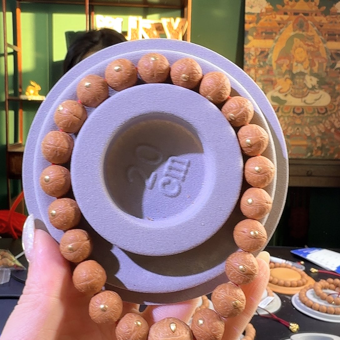 凤眼菩提手串12单仓籽镶嵌