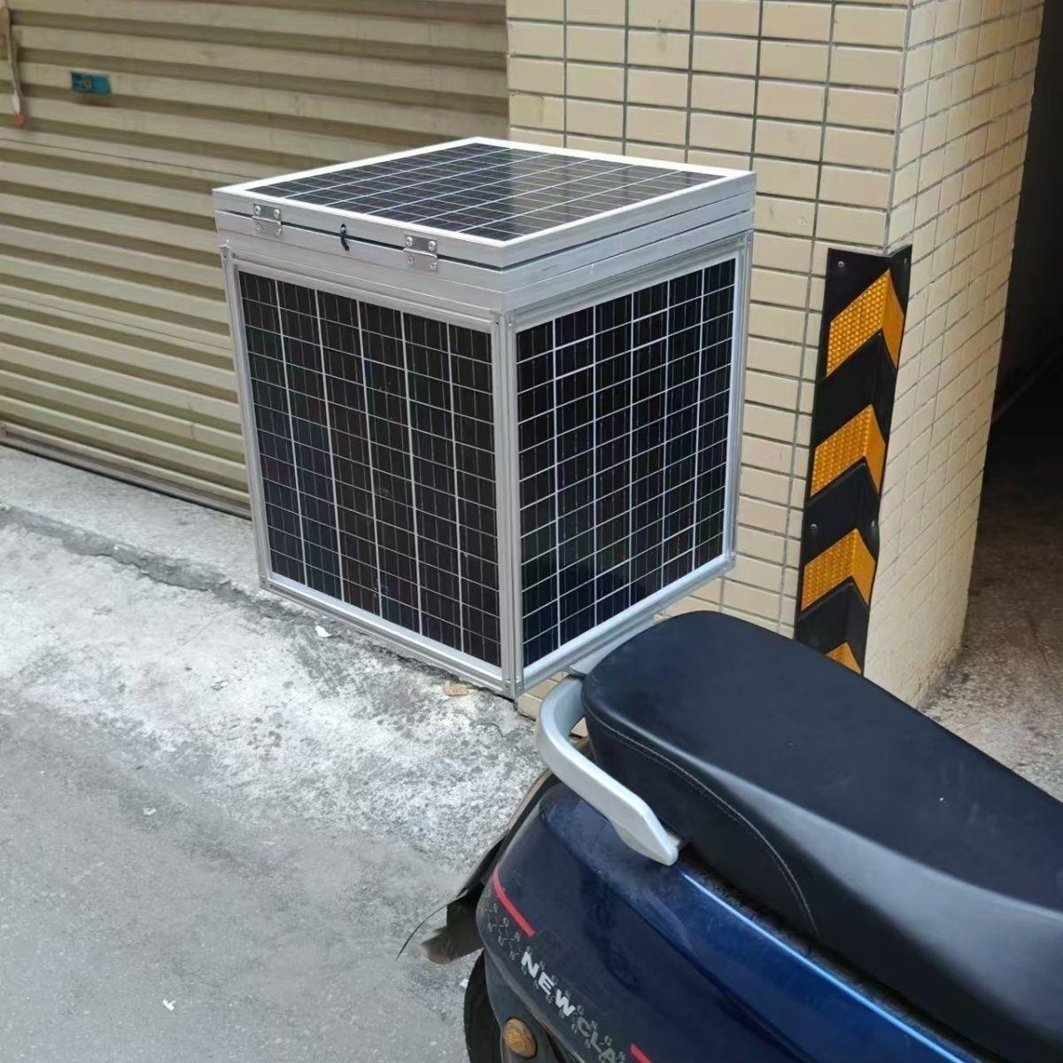 电动车太阳能充电48v60v72v太阳能电车二轮车载太阳能充电板全套