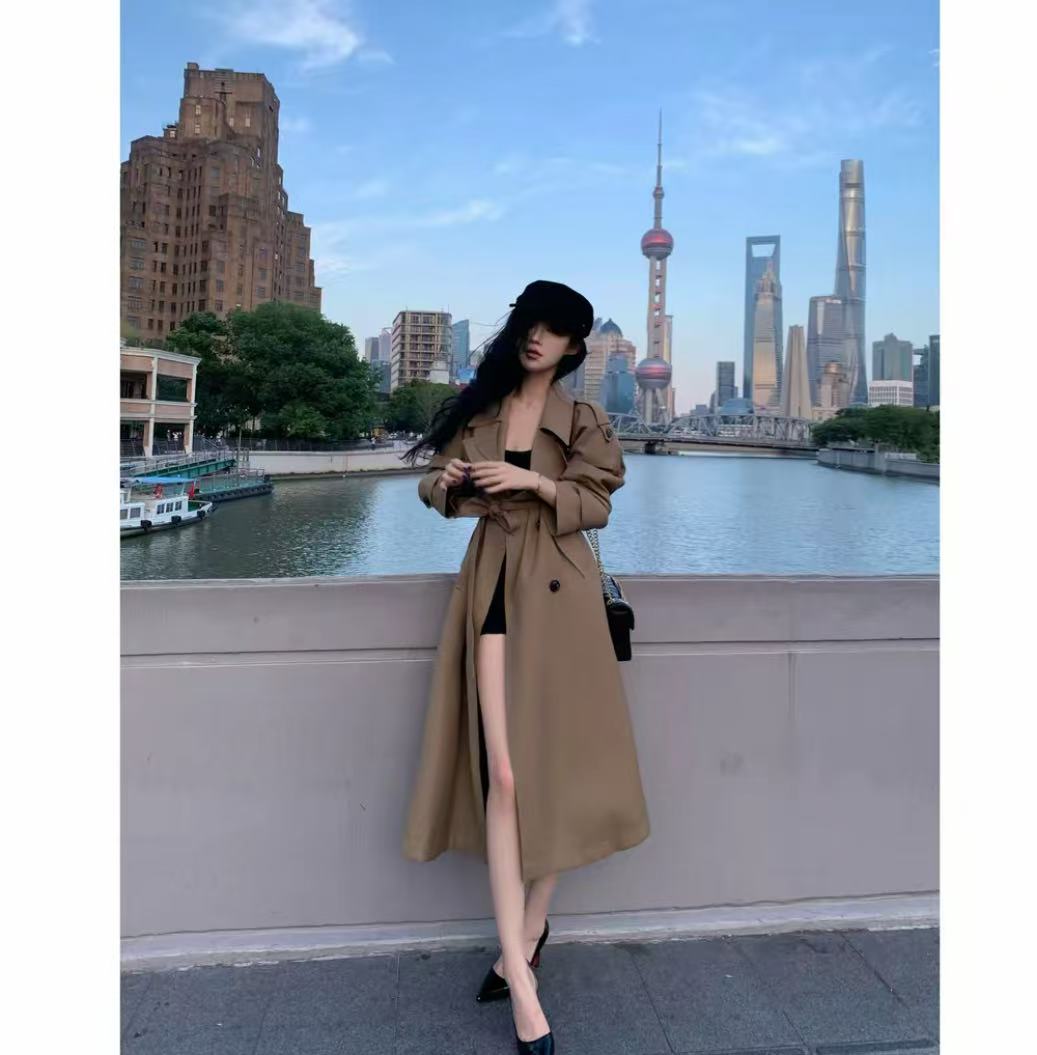 巴黎旧梦羽绒服女2025冬季新款高级感时尚宽松中长款保暖风衣外套