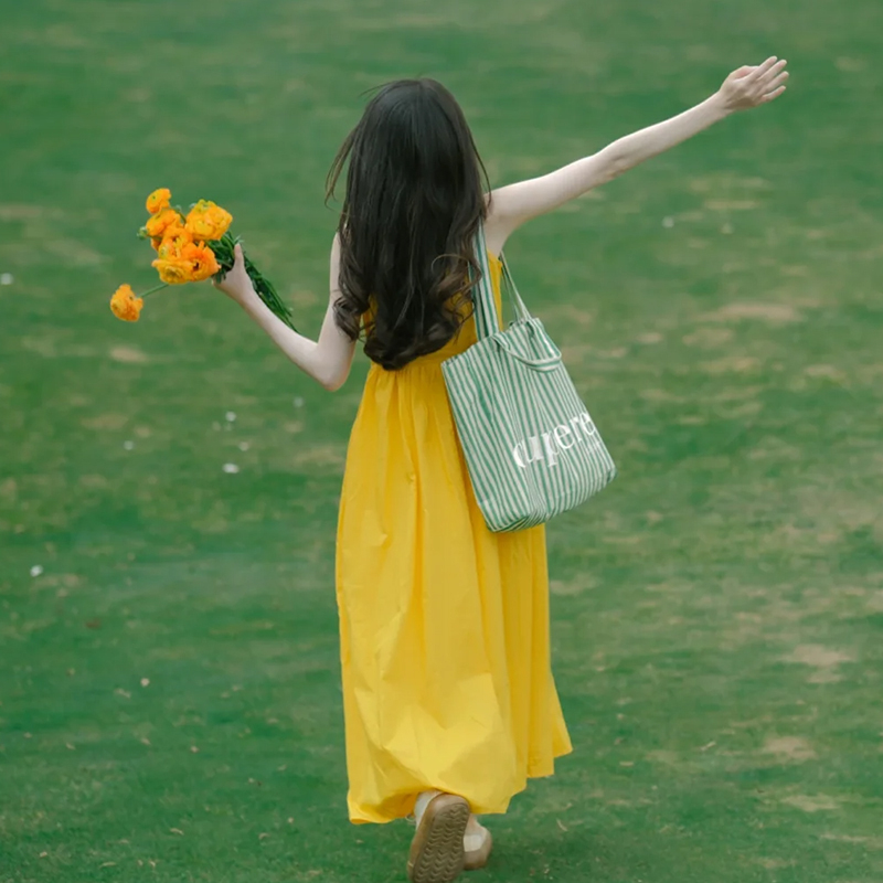 特价法式高级感无袖吊带连衣裙子女夏季海边度假宽松显瘦长裙4285