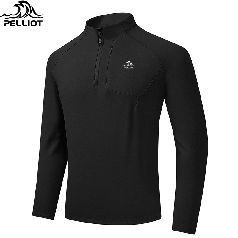 伯希和2025新款男士拉链立领长袖卫衣潮流时尚柔软保暖打底衫