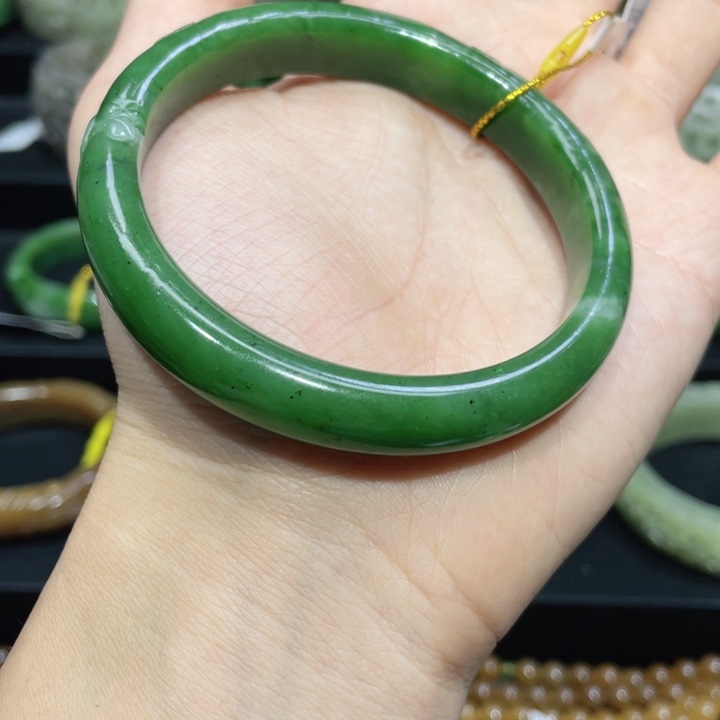 和田玉手镯62+圈口 编号76未镶嵌