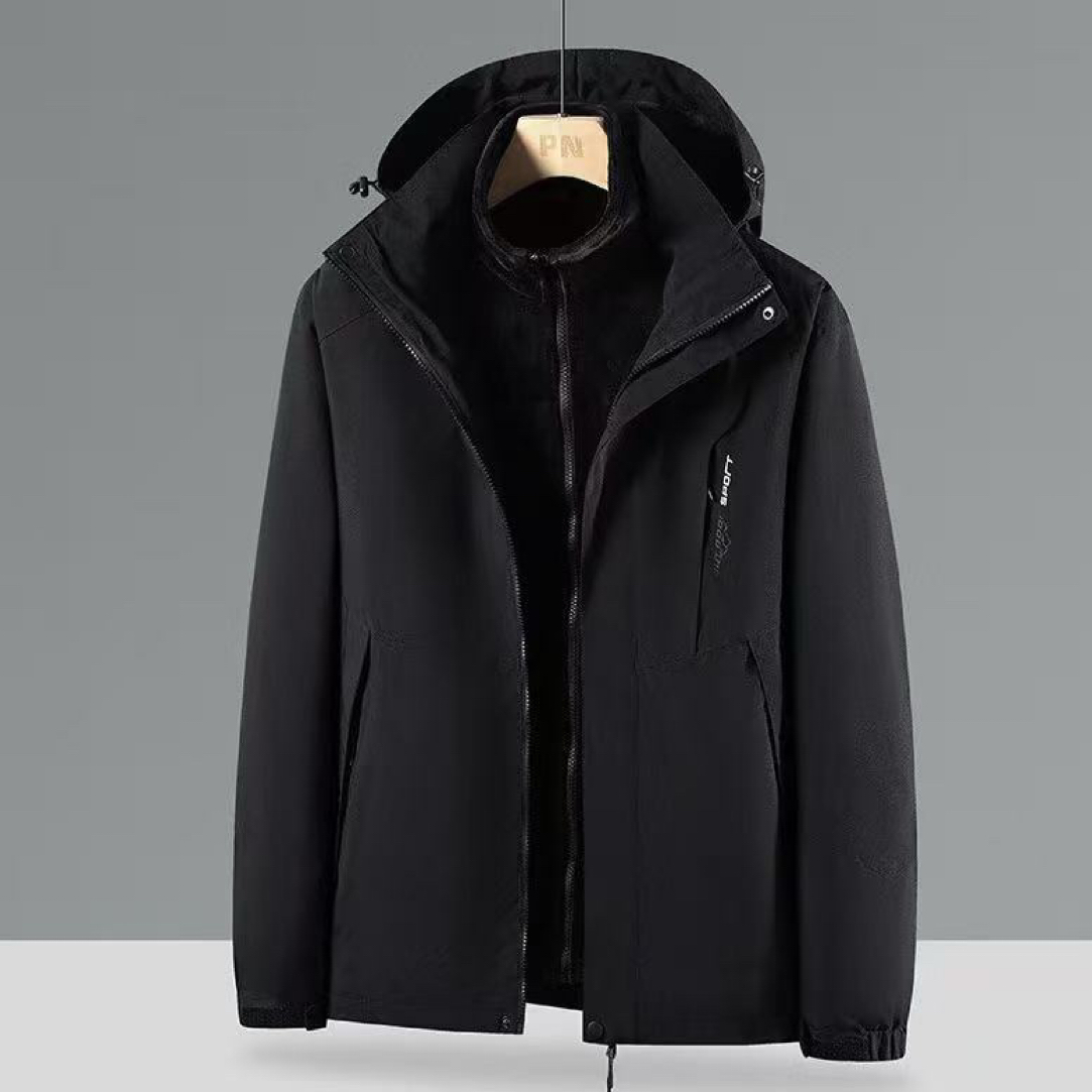 外贸好品 三合一户外拆卸冲风衣 加绒加厚 防水运动保暖与时尚
