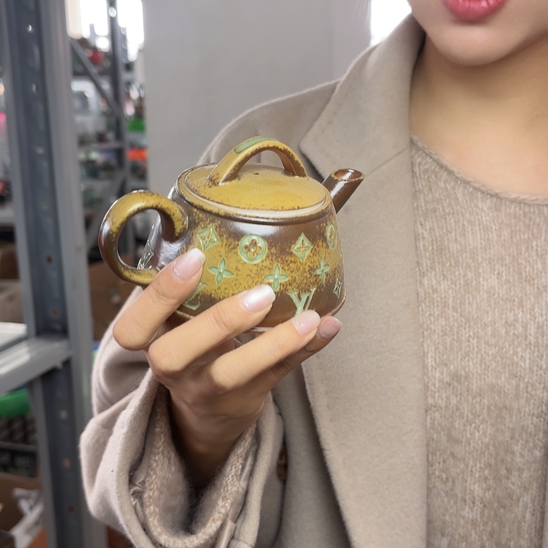 龙泉云间青瓷小米茶器