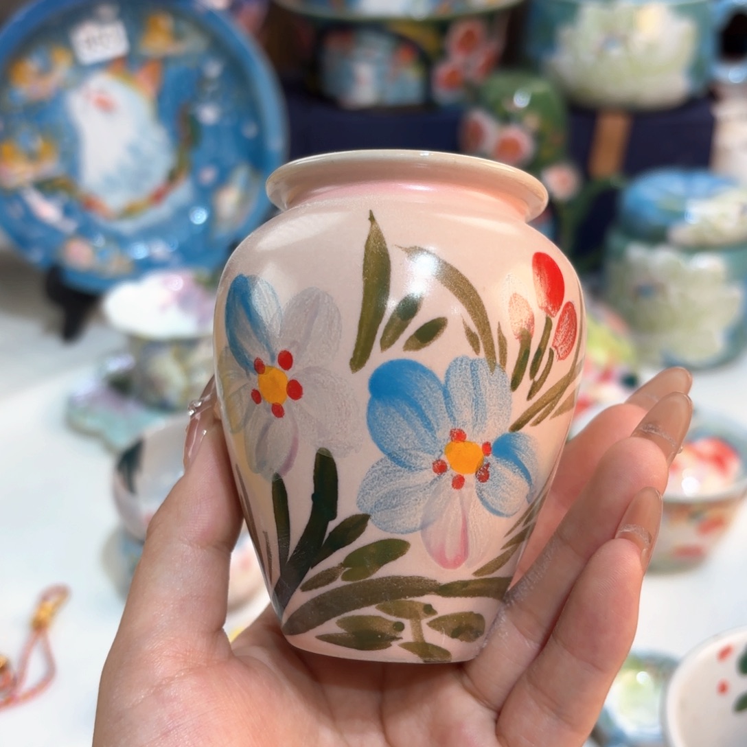 景德镇手绘高温釉下彩陶瓷茶具