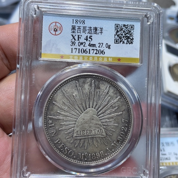 银佳利 鹰洋 评级币公博7206