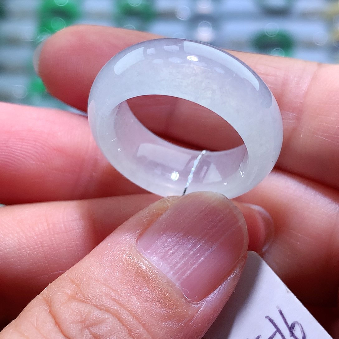 翡翠戒指未镶嵌15-16号