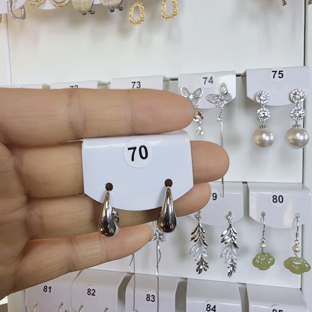 925银纯银百搭耳圈