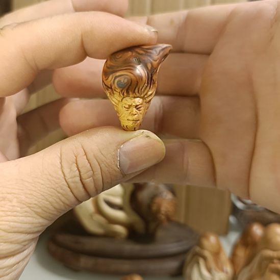 柏木（崖柏）太行崖柏猴子手把件