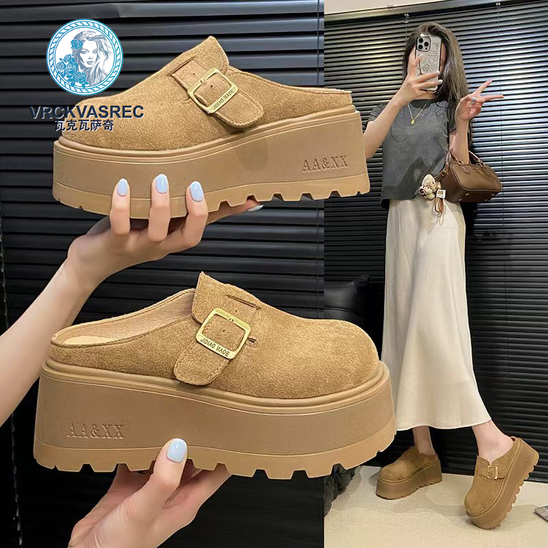 VRCKVASREC/瓦克瓦萨奇单里VS二棉半拖鞋2025新款小个子勃肯鞋女