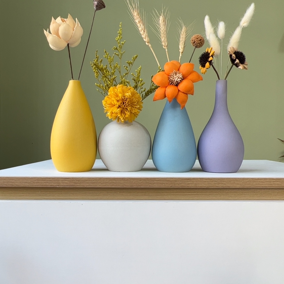 陶瓷花瓶陶瓷花瓶带花高度20-30厘米左右