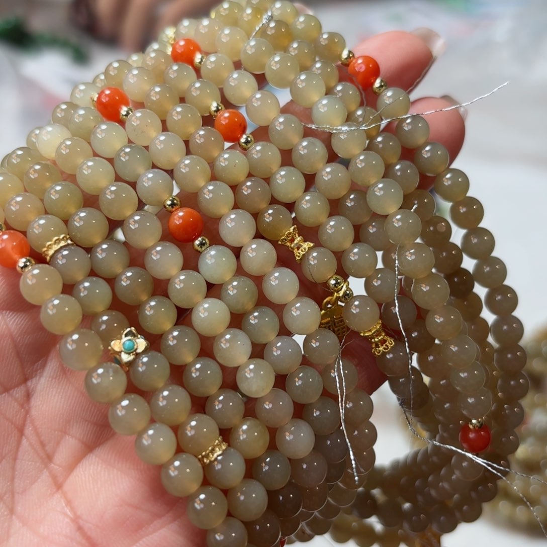 和田玉手链拍一发一多样性未镶嵌