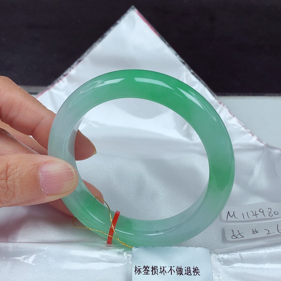 未镶嵌手镯翡翠55圈4980