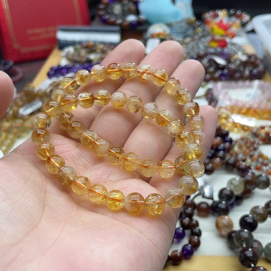 水晶手链未镶嵌多样性发货发一条