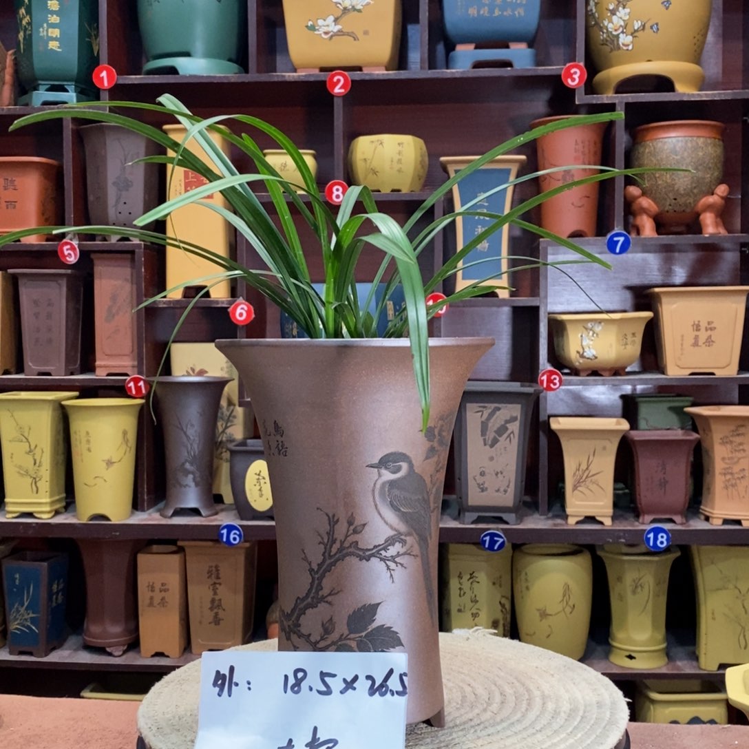 紫砂花盆紫砂花盆