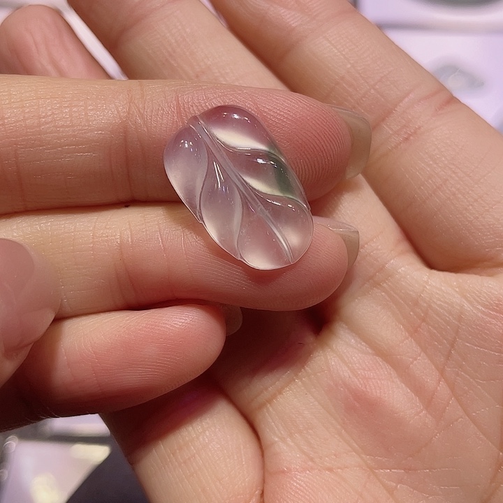 定制翡翠未镶嵌翡翠叶子