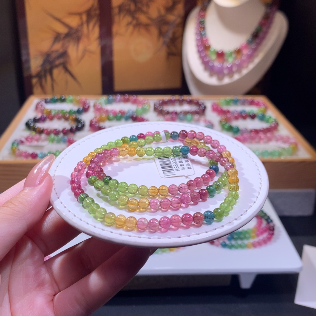 未镶嵌手链碧玺碧玺