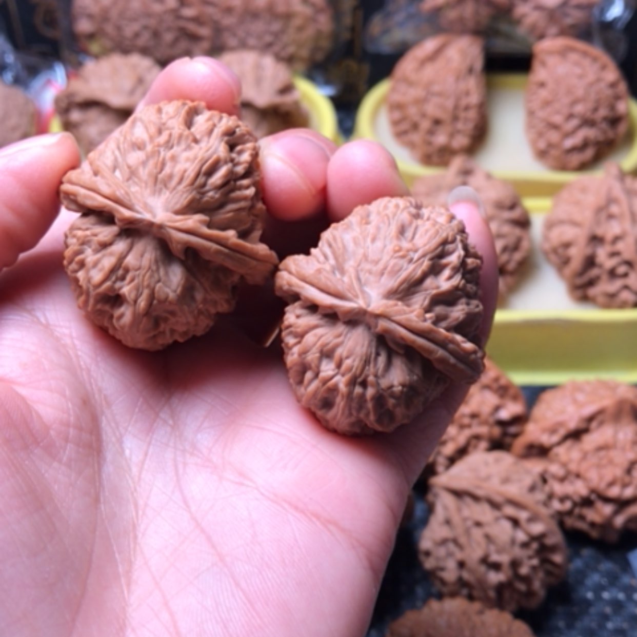 【闪购商品】摆件核桃画****学文玩核桃