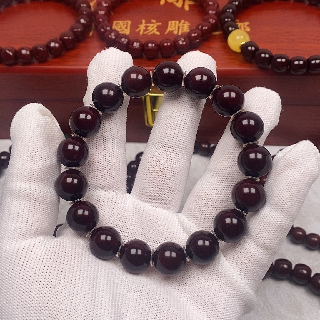 暮***^手串猴头核桃正元光珠12.8