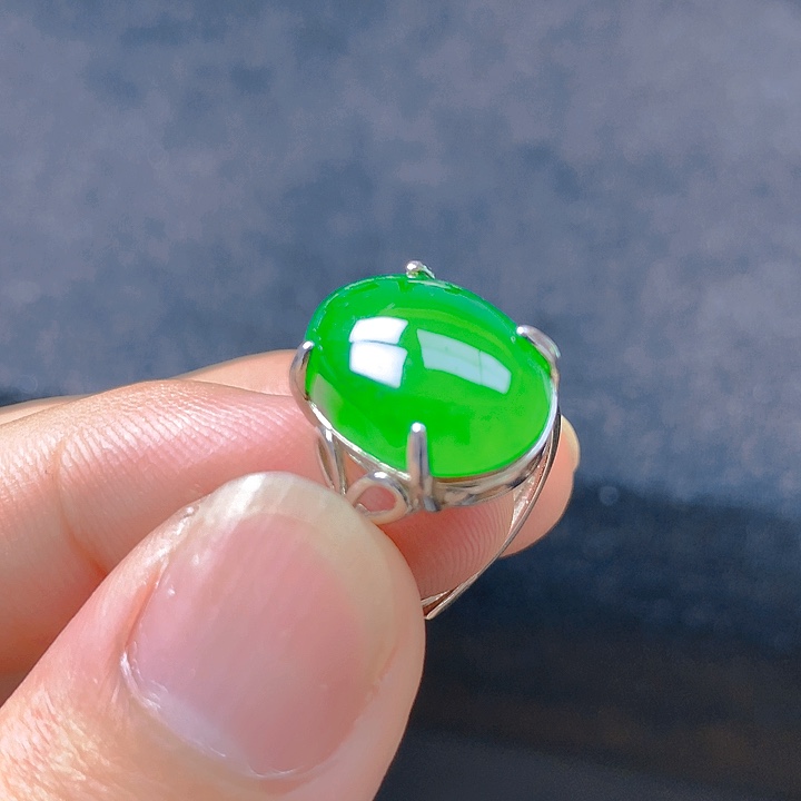 翡翠银S925镶嵌颈饰