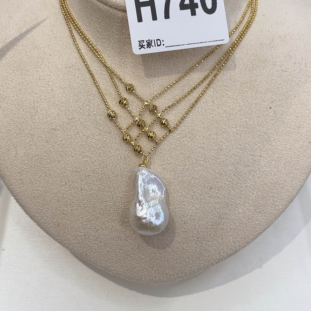淡水珍珠合金耳饰