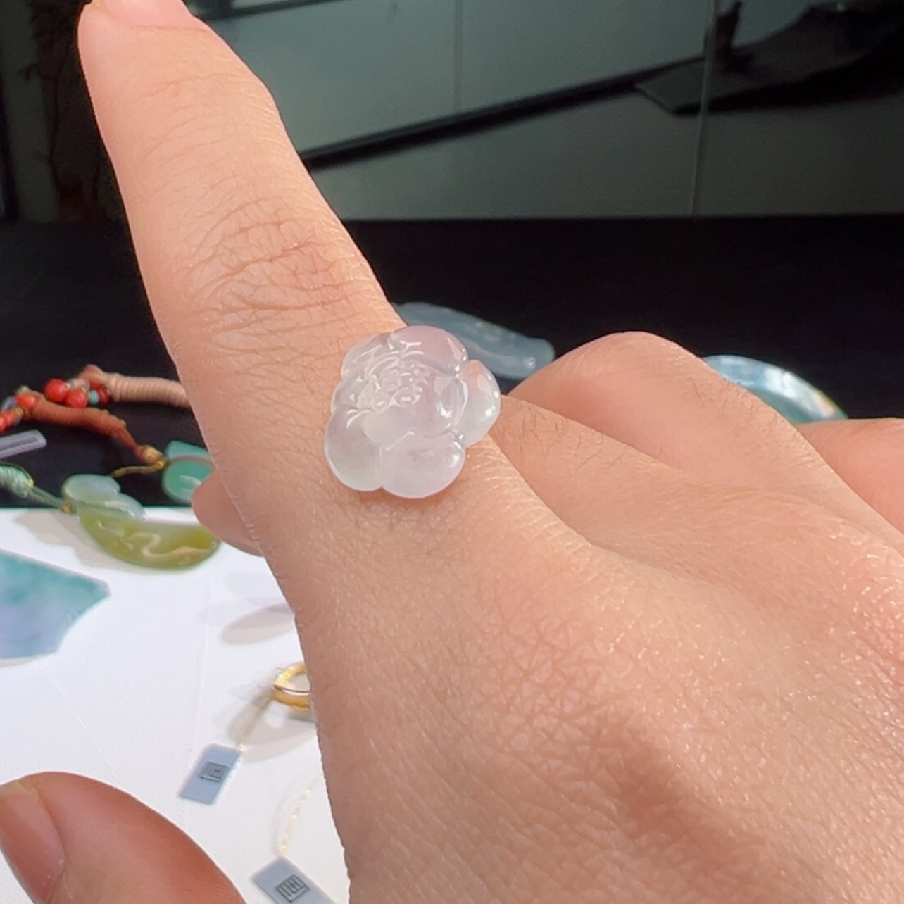 【闪购商品】翡翠颈饰未镶嵌万物莲花