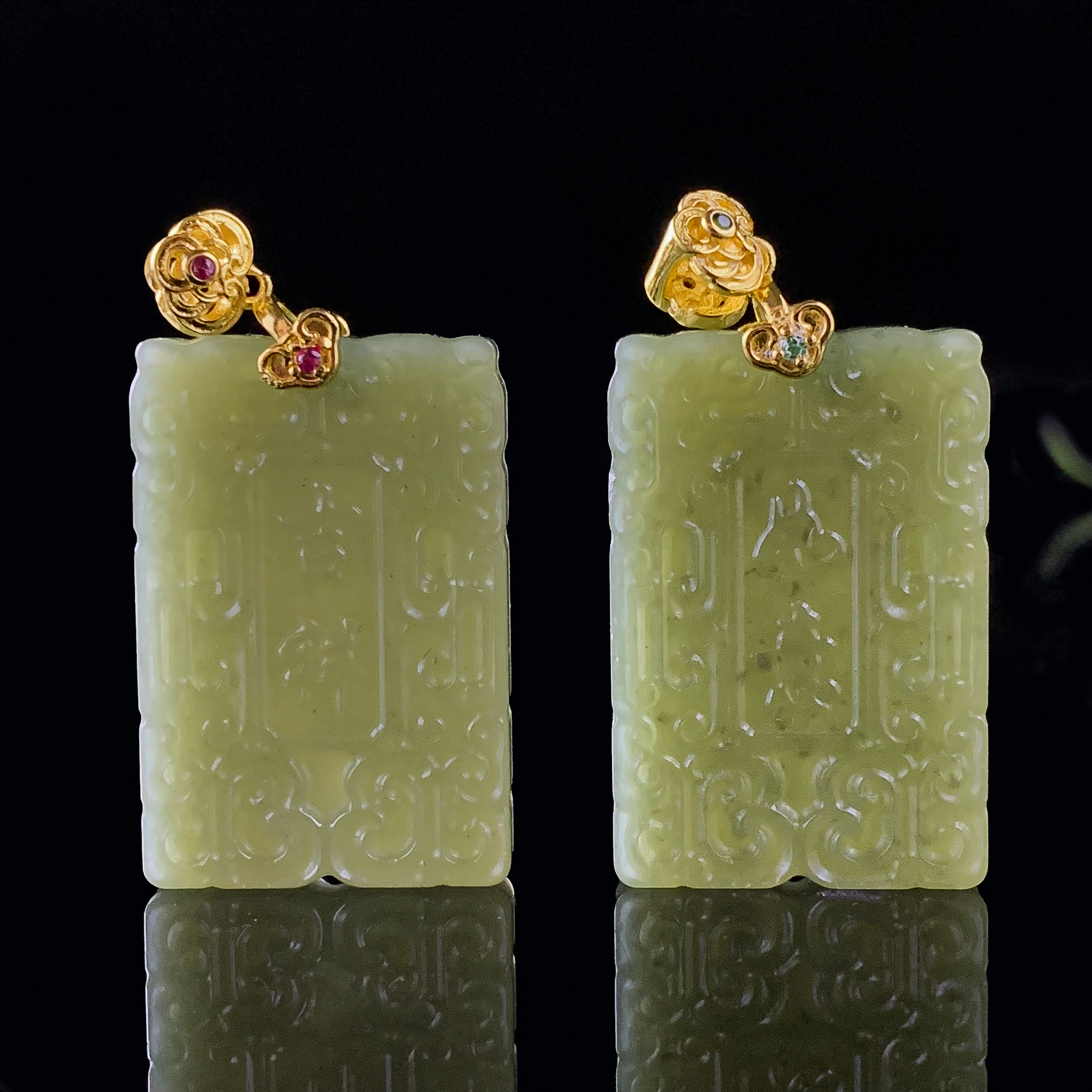 H4753【任会长珠宝】和田玉无事牌吊坠-配绳/链-多样性只发一件