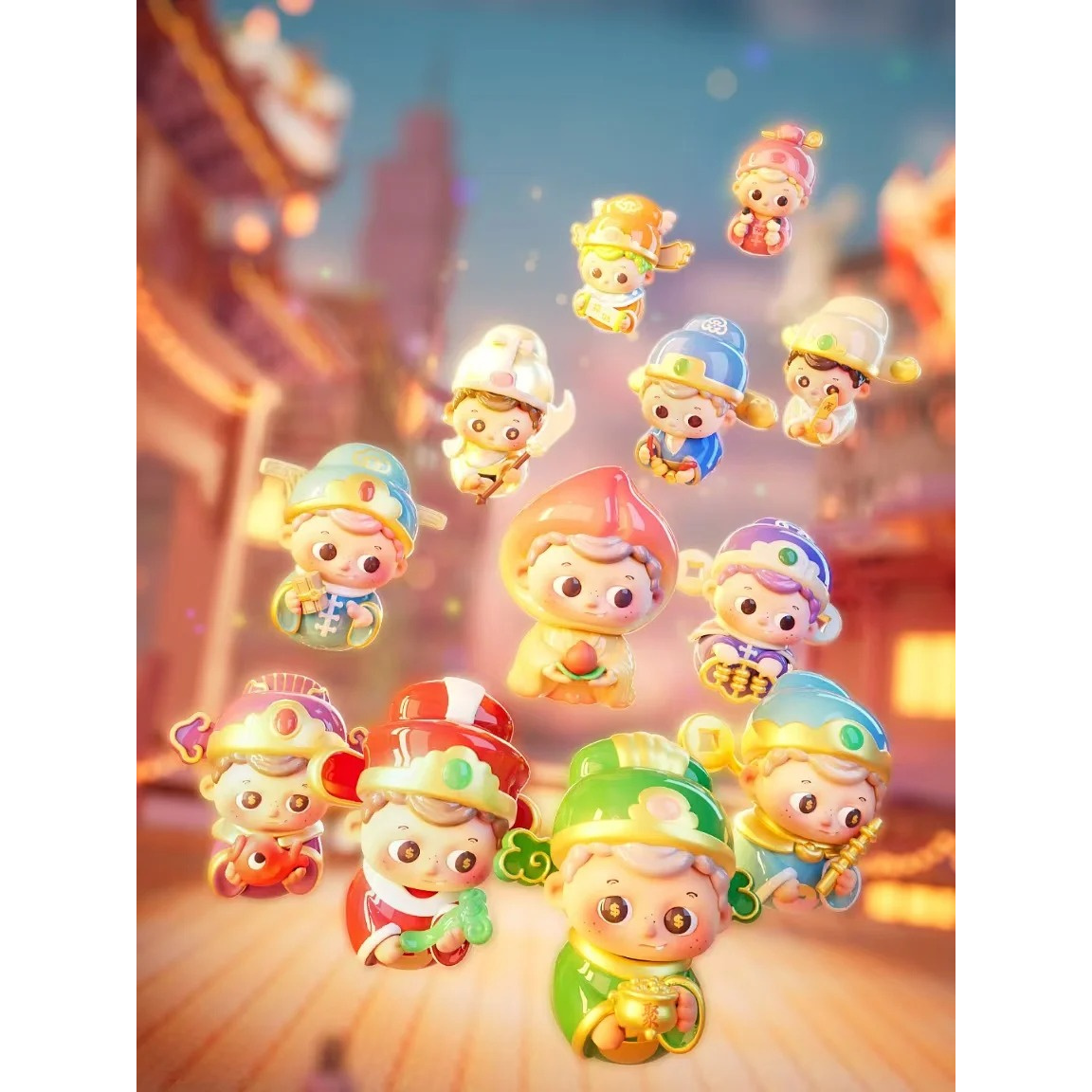 小瓜拆盒)PIDOL有豆必玲系列福神萌粒mini盲盒