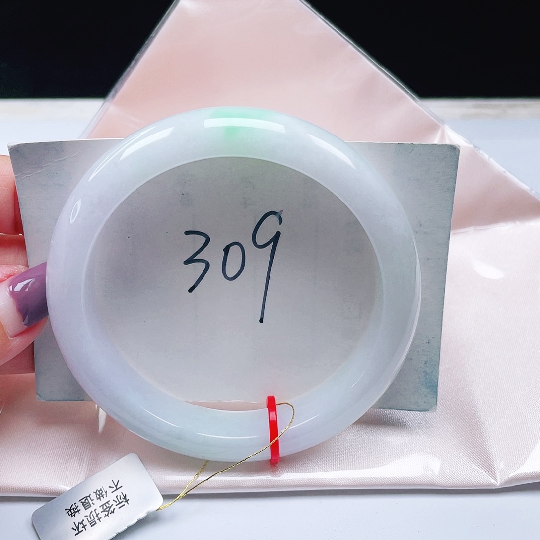 翡翠未镶嵌手镯缅甸翡翠59+