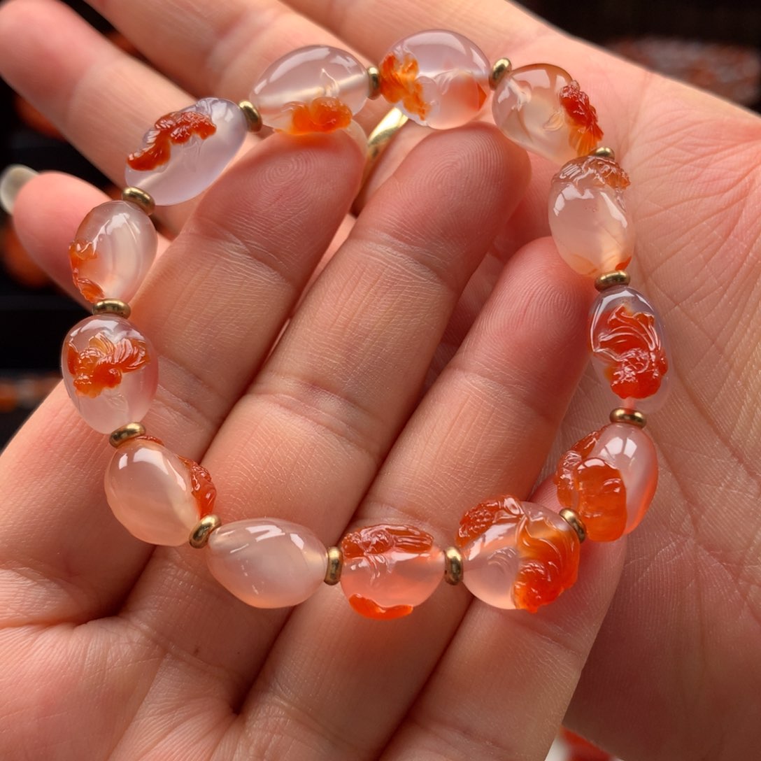 南红玛瑙未镶嵌手串