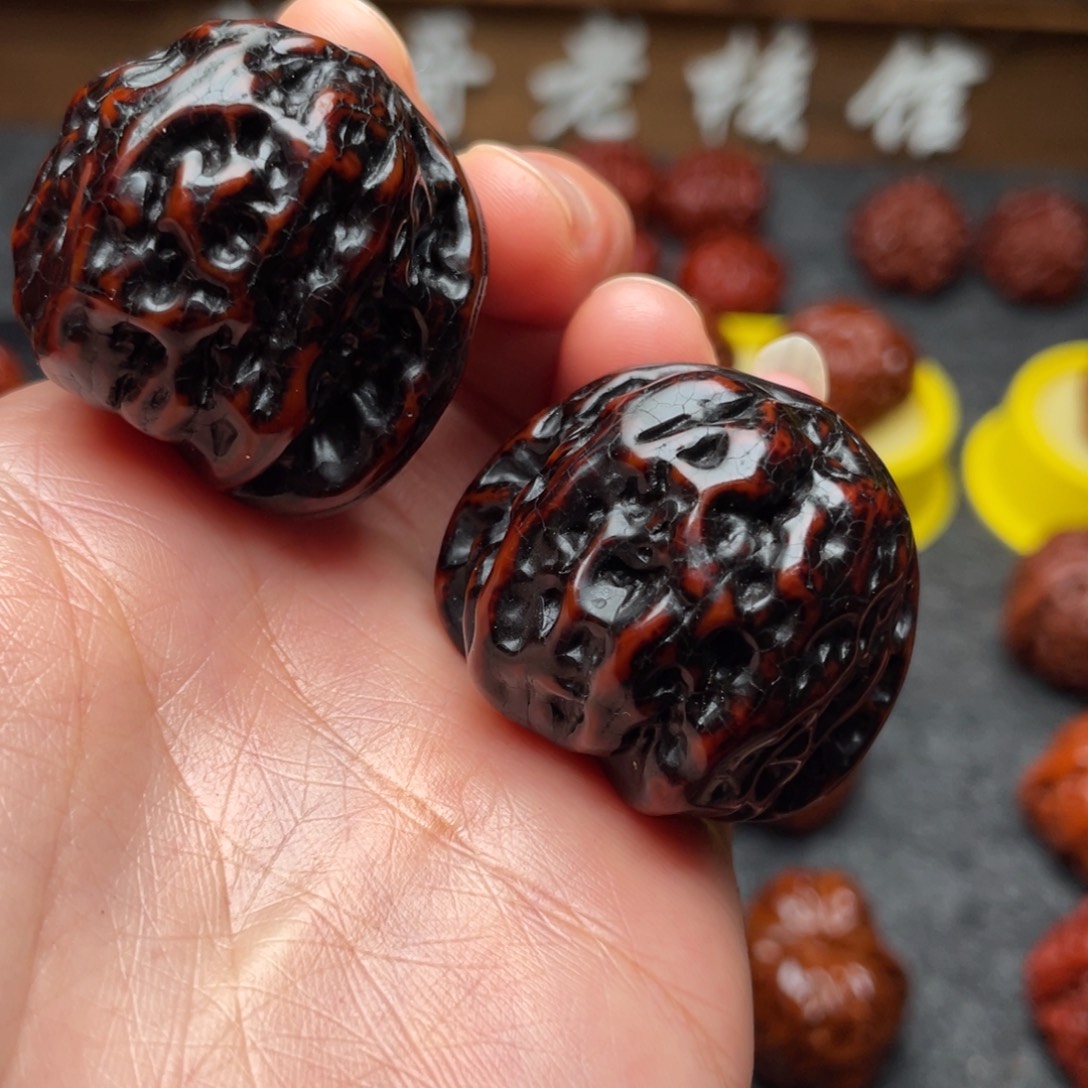 文玩核桃吊坠文玩核桃 手把件 地闷 37