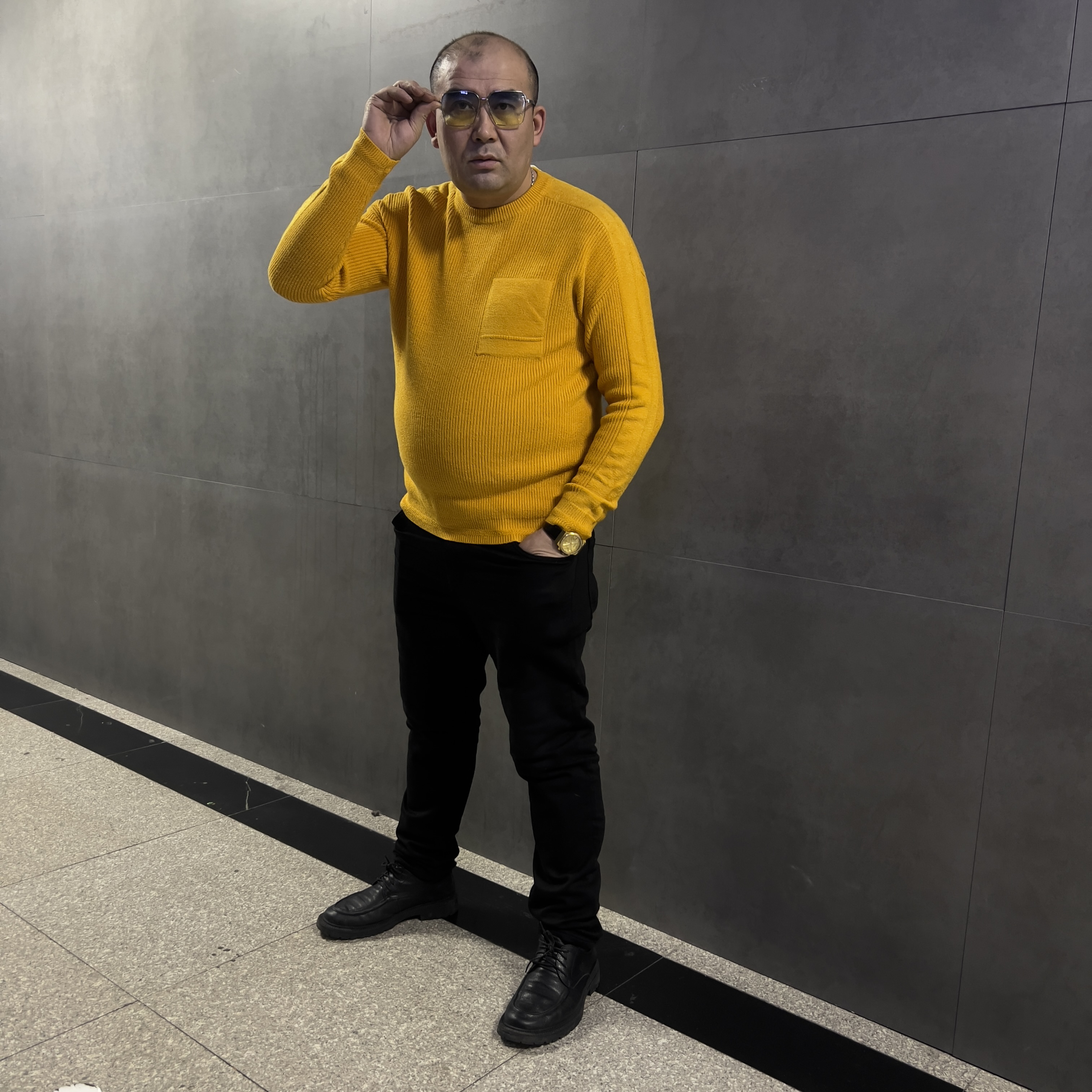 圆领打底衫男士纯色秋冬休闲男款针织衫毛衣绒衫针织衫