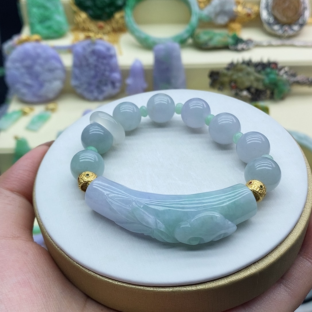 未镶嵌手串翡翠手牌