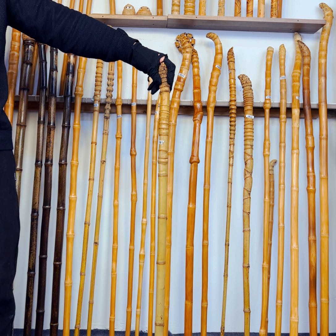 1611罗汉竹杖登山杖手持拐棍