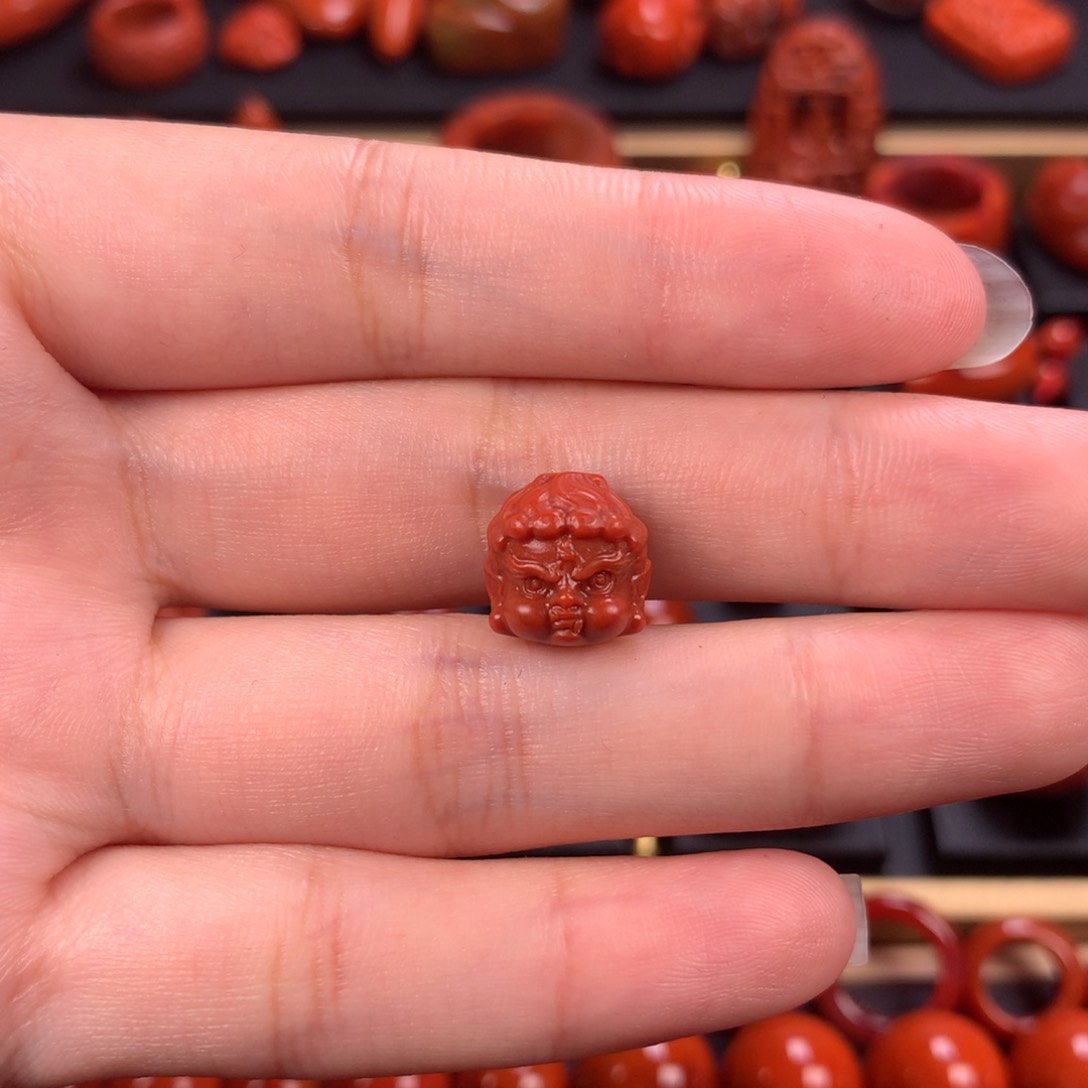 未镶嵌大黑天南红玛瑙孫