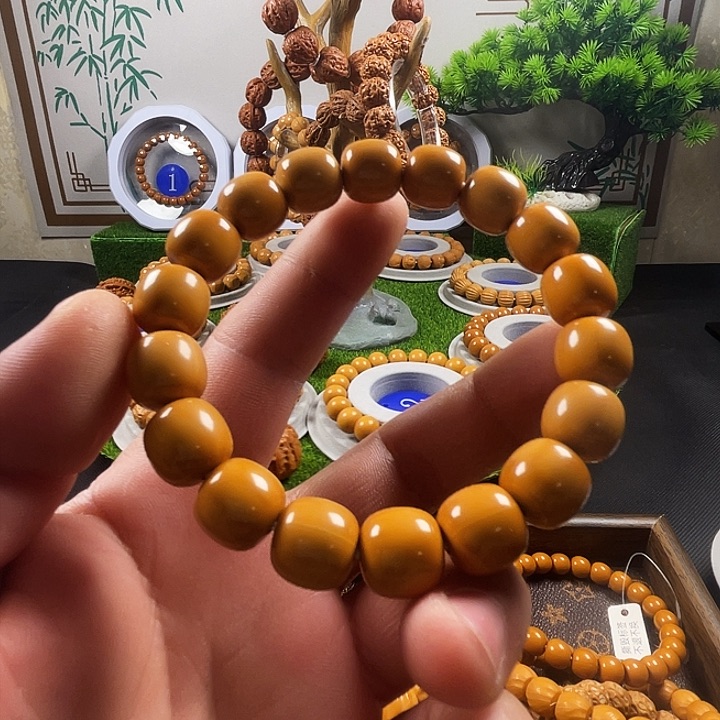 猴头核桃手串精品猴头雕刻老型桶珠